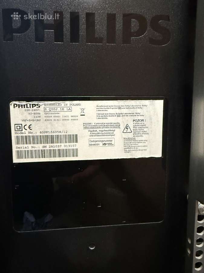 Philips televizorius - nuotraukos Nr. 6