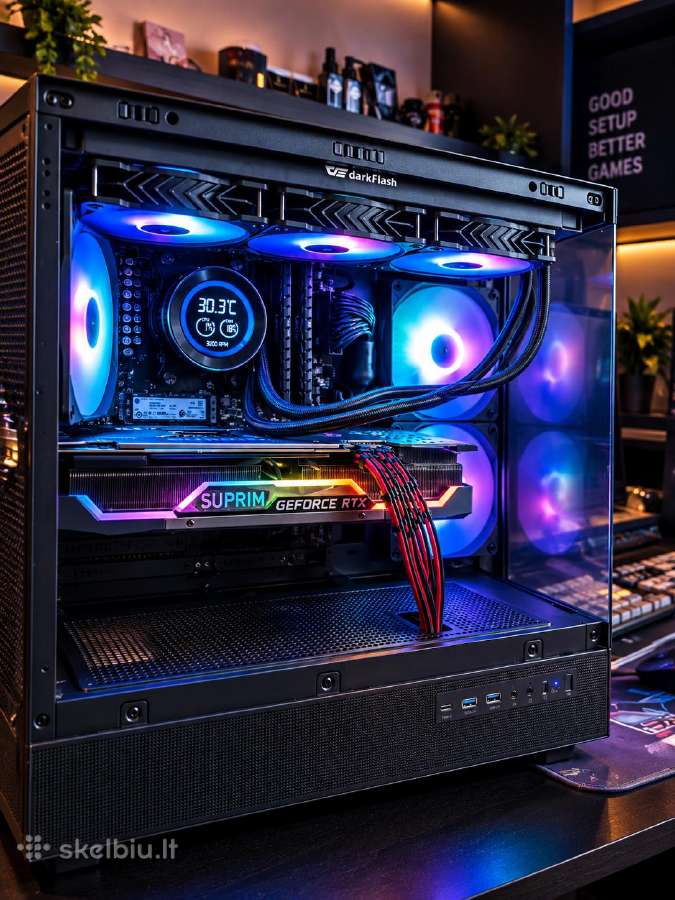 Gaming Pc Ryzen 7 5700x + Rtx 3070 Suprim X Lhr 8g - nuotraukos Nr. 4