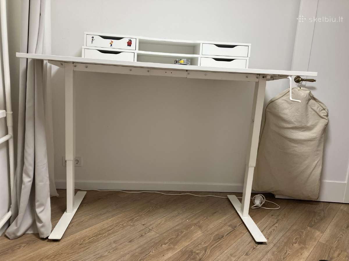 Ikea keičiamo aukščio rašomasis stalas + stalčiai - nuotraukos Nr. 7
