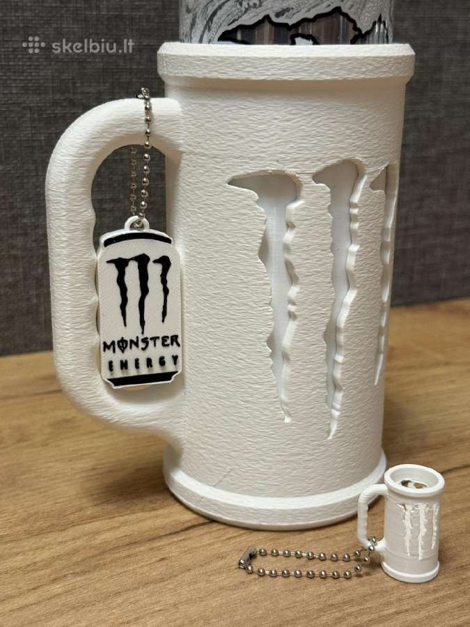 Monster Energy skardinės Dėklas Puodelis-rinkinys - nuotraukos Nr. 3