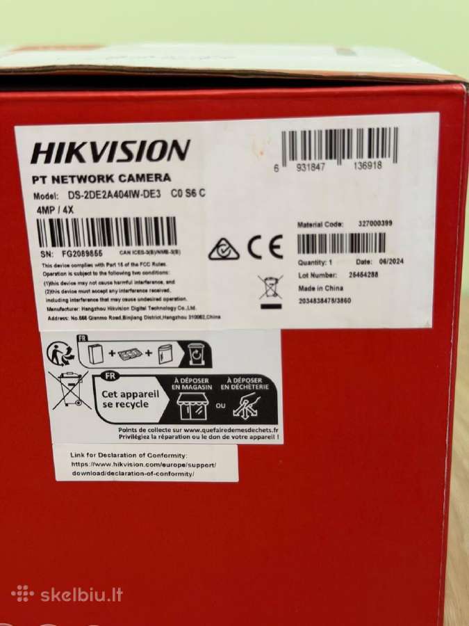 Mini Ptz hikvision camera - nuotraukos Nr. 2