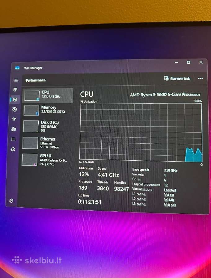 Galingas 4k/rx 6900 XT 16gb vram/5600 Kompiuteris - nuotraukos Nr. 5