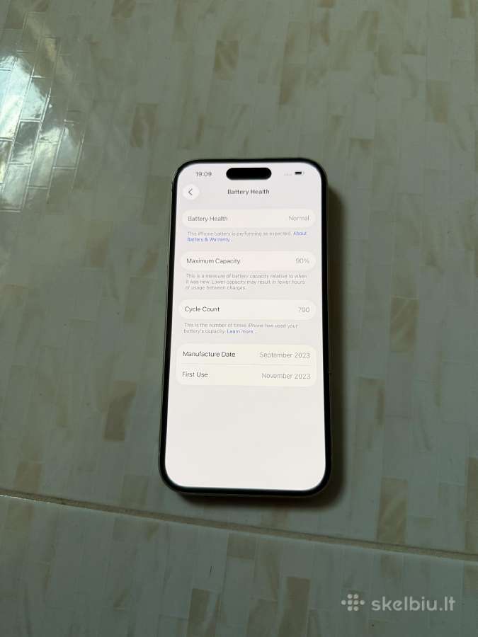 iPhone 15 128gb Yellow - nuotraukos Nr. 5