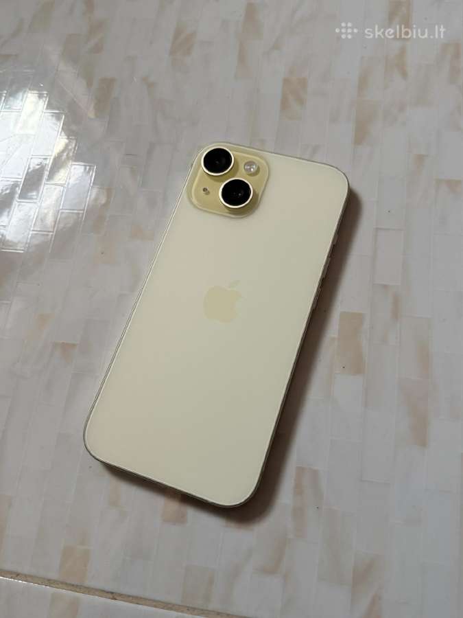 iPhone 15 128gb Yellow - nuotraukos Nr. 8