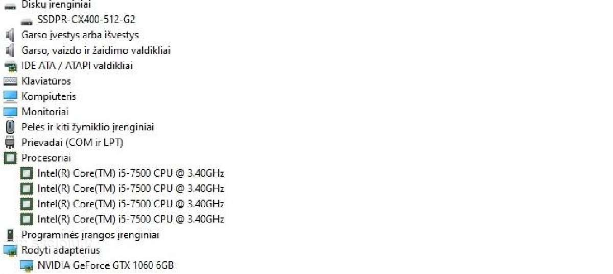 Žaidimų kompiuteris su i5/SSD/16gb RAM/gtx1060 6gb - nuotraukos Nr. 4