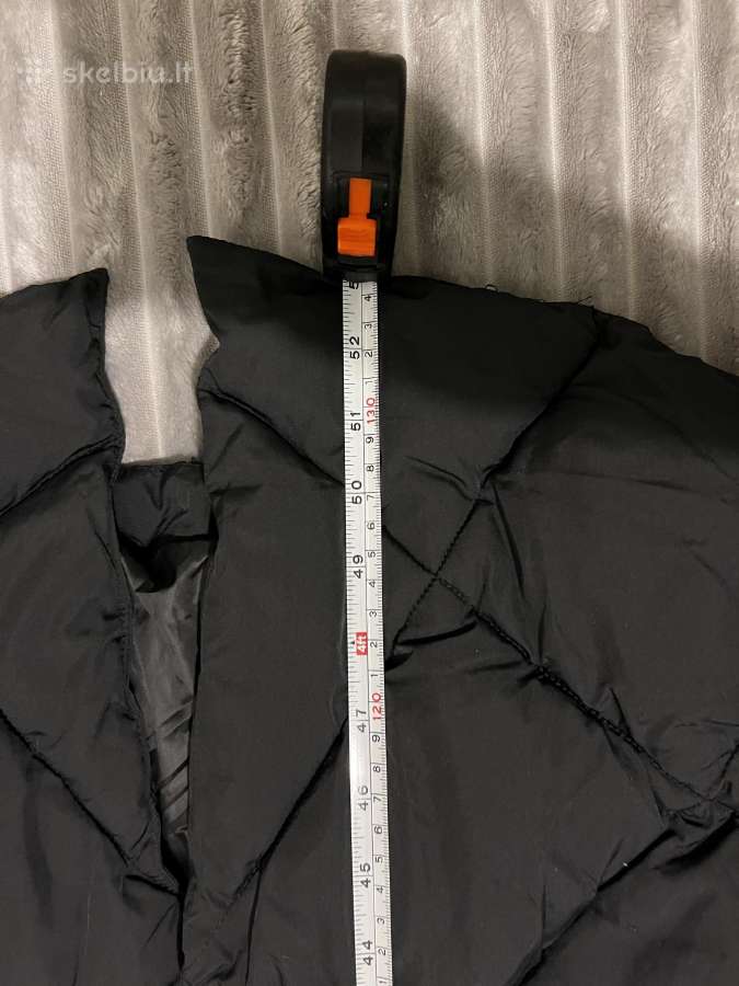 Rinascimento Italian Black Quilted Long Coat - nuotraukos Nr. 10
