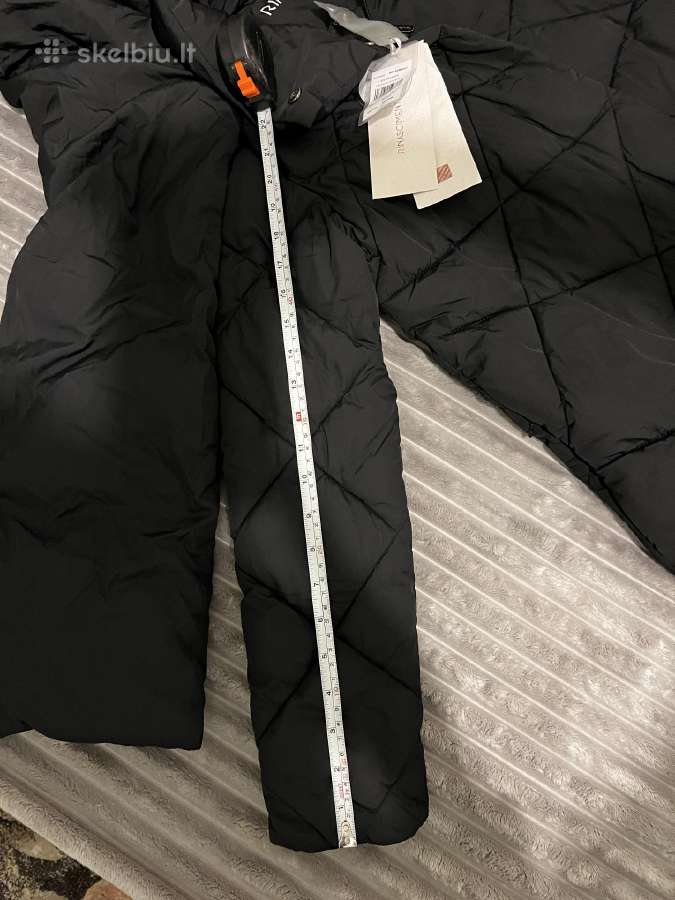 Rinascimento Italian Black Quilted Long Coat - nuotraukos Nr. 11
