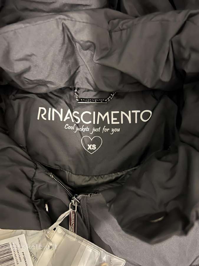 Rinascimento Italian Black Quilted Long Coat - nuotraukos Nr. 3