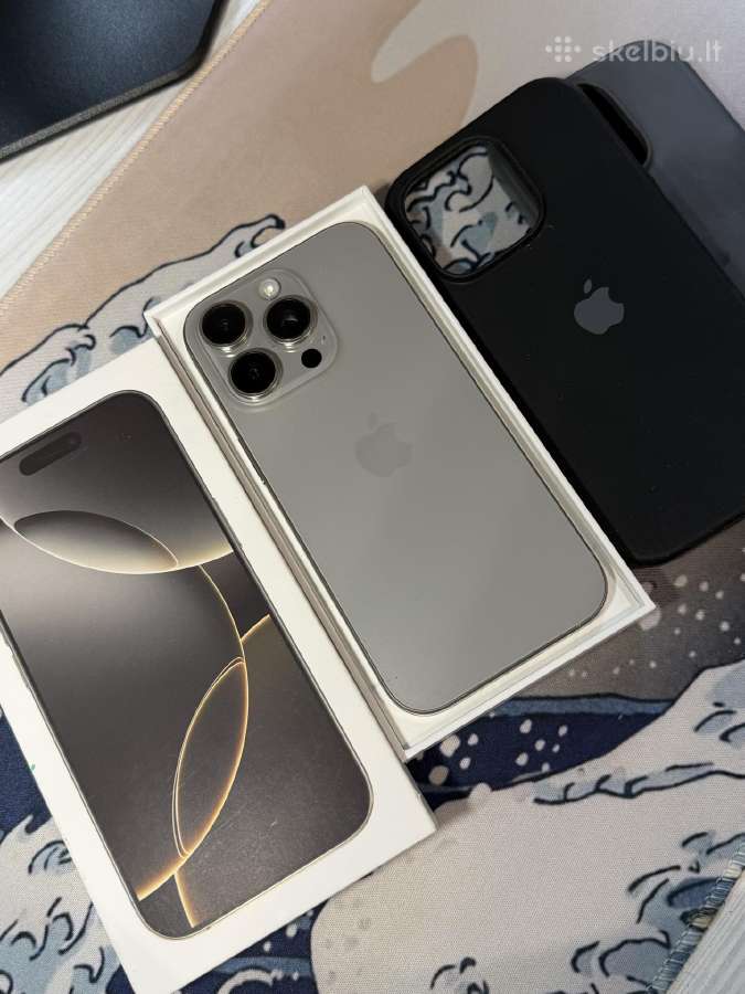 iPhone 16 pro,128 GB,90%akumas - nuotraukos Nr. 3
