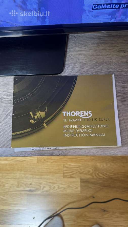 Thorens Td160 bc Mkii / formula 4 MkIII sonus red - nuotraukos Nr. 14