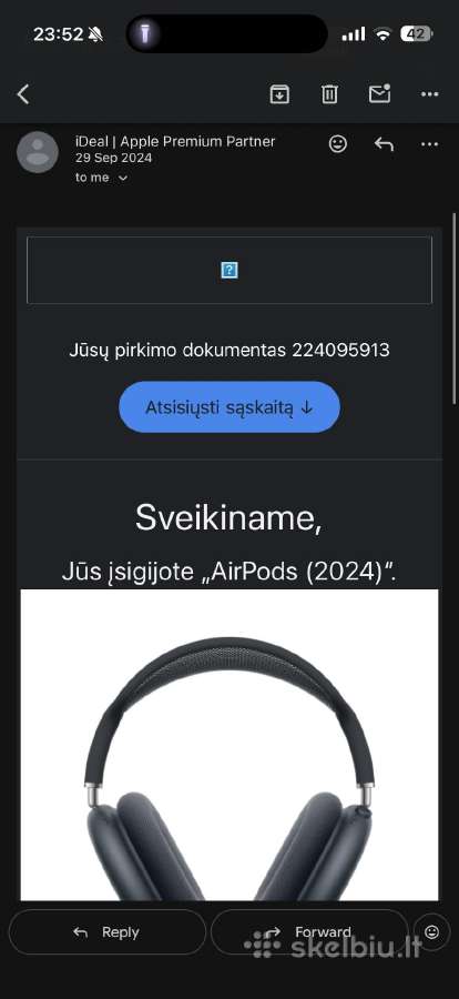 Apple airpods max 2024 - nuotraukos Nr. 7