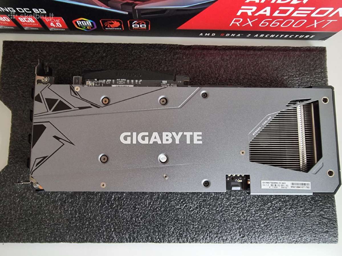 Gigabyte Rx 6600 XT - nuotraukos Nr. 6