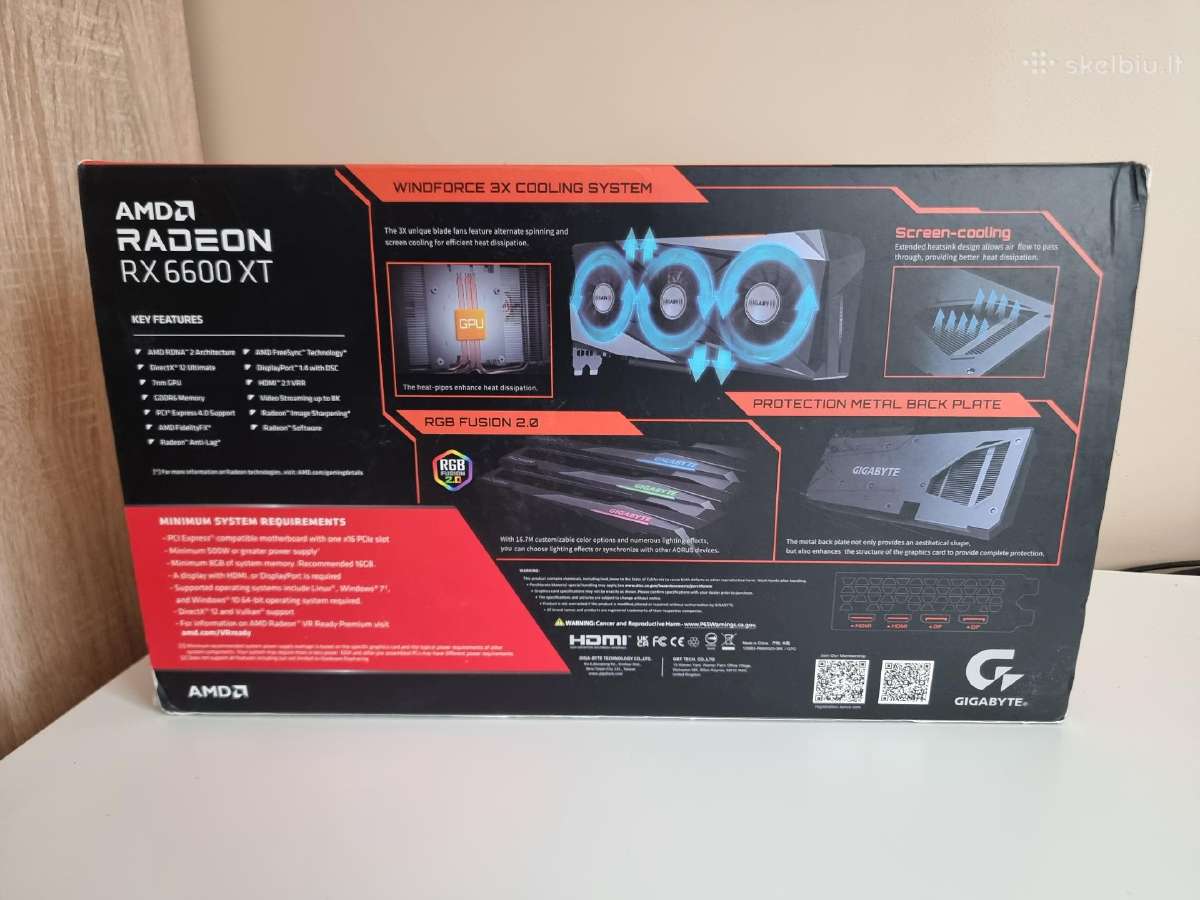 Gigabyte Rx 6600 XT - nuotraukos Nr. 11