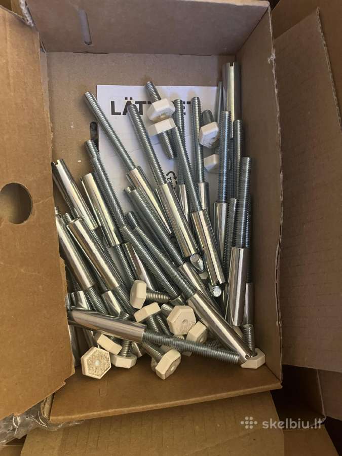 Ikea Lätthet baltos medinės kojos spintoms - nuotraukos Nr. 3