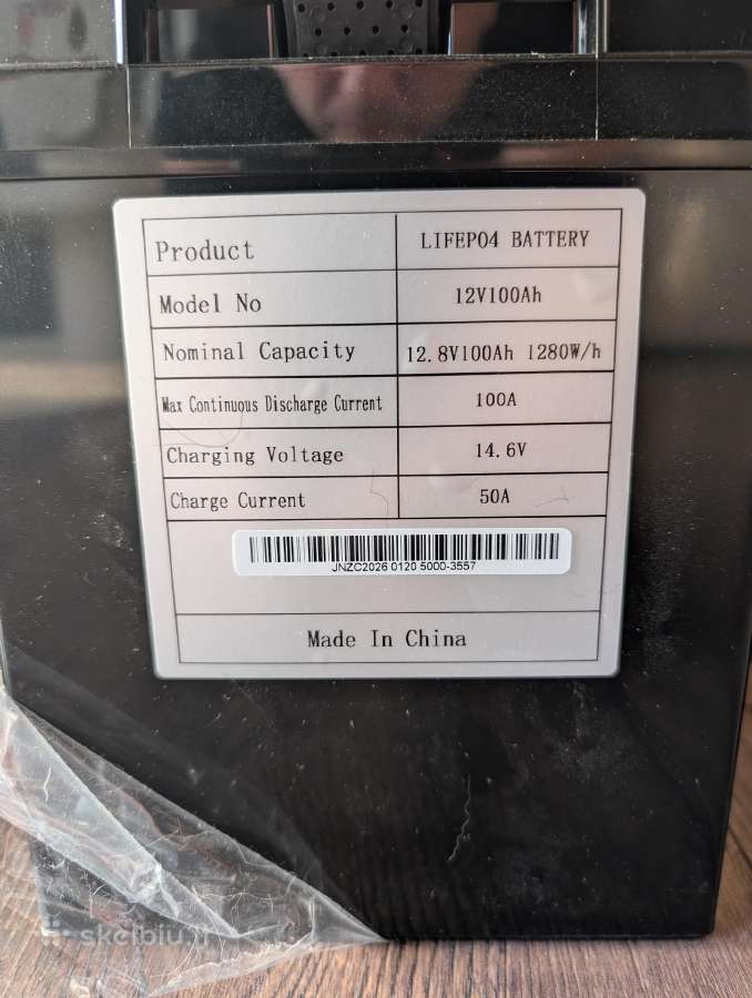 Nauji Lifepo4 Datouboss 12v 100ah (8 vnt.) Bms - nuotraukos Nr. 2