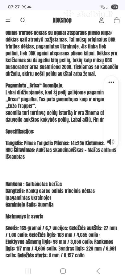 Naujas Dbk peiliukas - nuotraukos Nr. 3