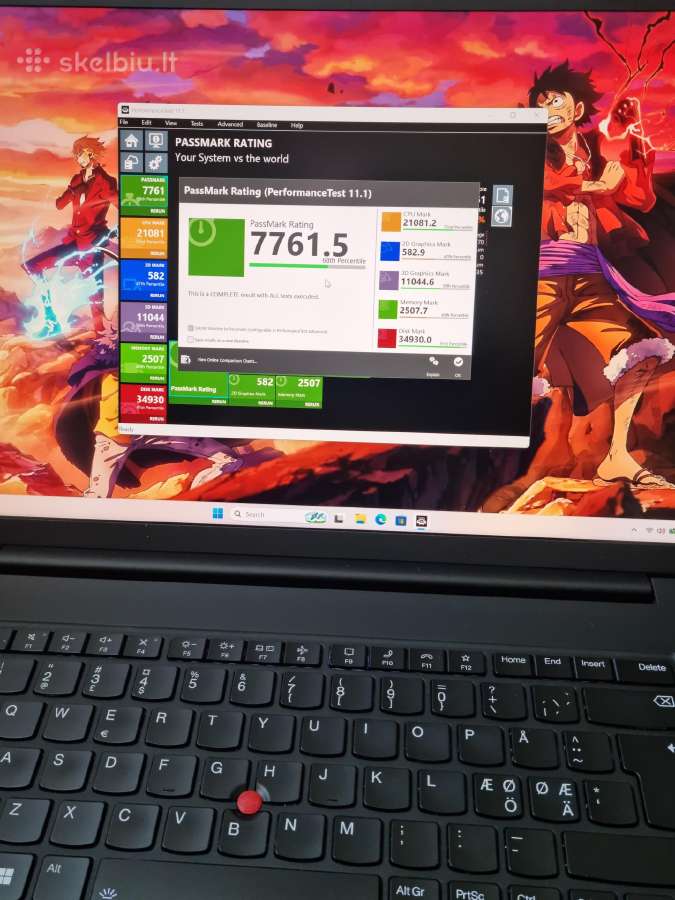 Lenovo Thinkpad X1 Extreme Gen 4 i7 32gb 1tb - nuotraukos Nr. 7