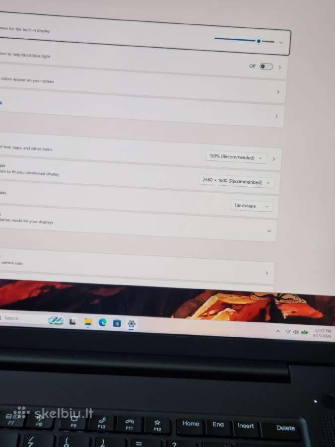 Lenovo Thinkpad X1 Extreme Gen 4 i7 32gb 1tb - nuotraukos Nr. 8