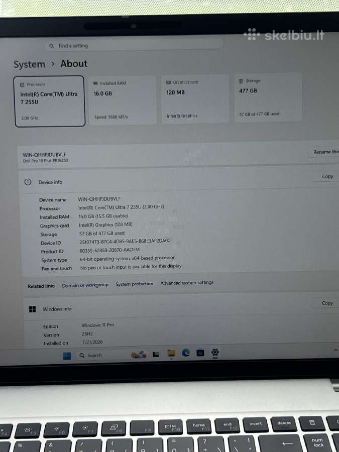 Dell Pro 16 Plus Ultra - nuotraukos Nr. 11