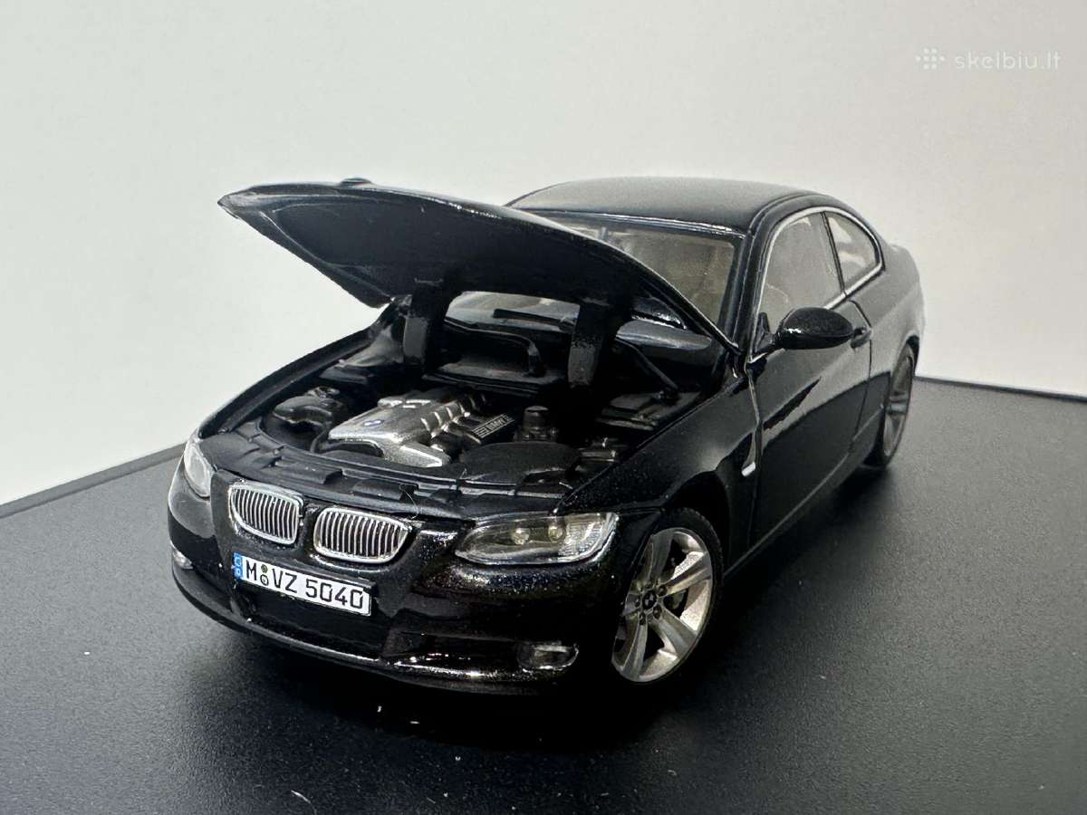 Bmw 3er Coupe E92 2006 juoda 1:43 Autoart - nuotraukos Nr. 2