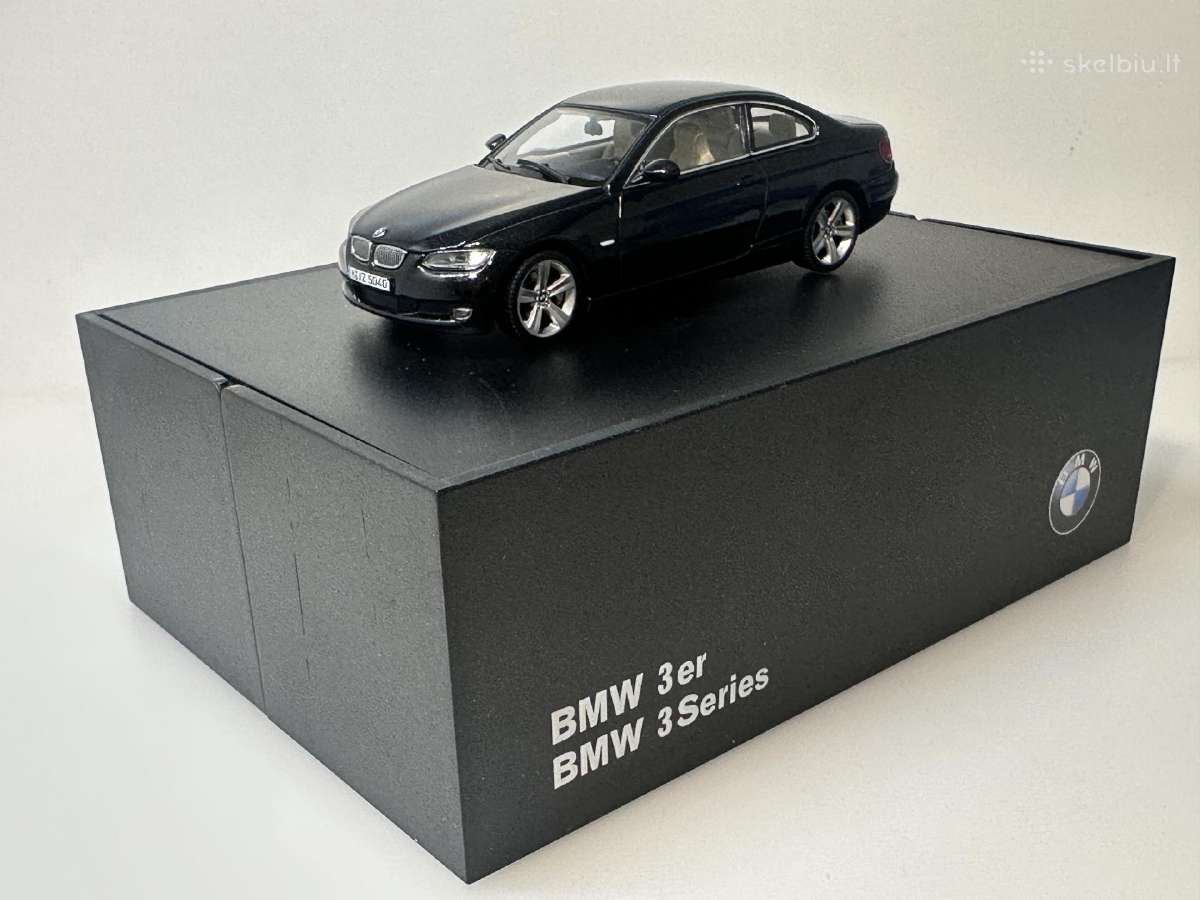 Bmw 3er Coupe E92 2006 juoda 1:43 Autoart - nuotraukos Nr. 3