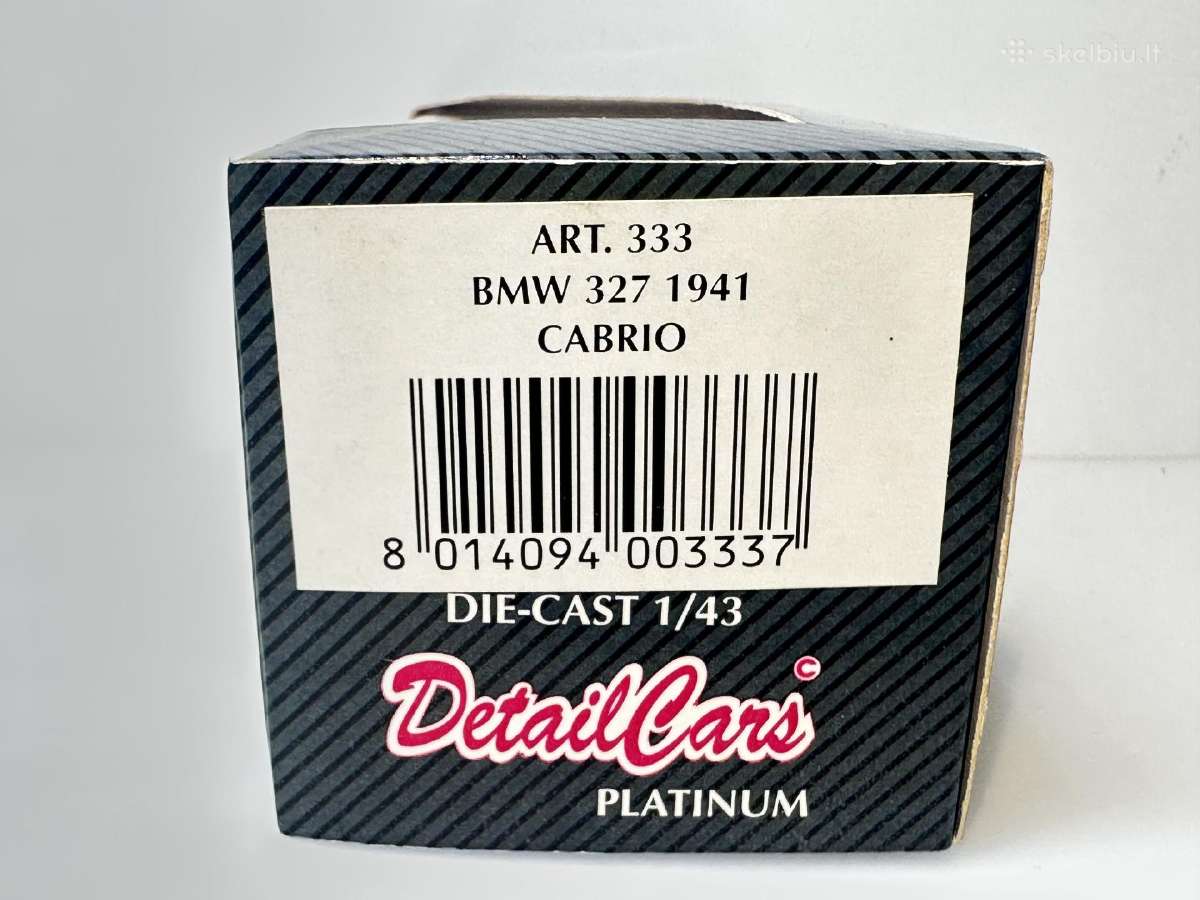 Bmw 327 Cabrio 1941 žalia/juoda 1:43 Detail Car - nuotraukos Nr. 7