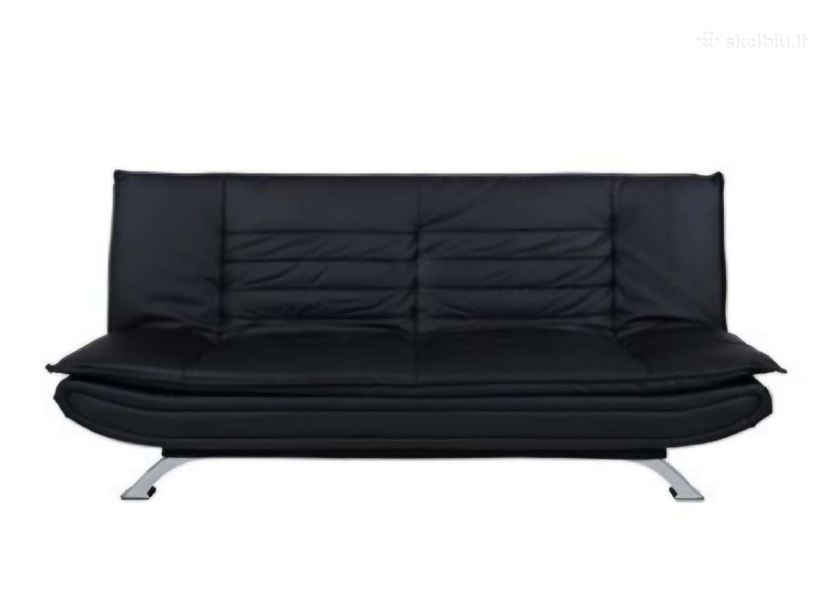 Beveik nauja odinė sofa lova - nuotraukos Nr. 2