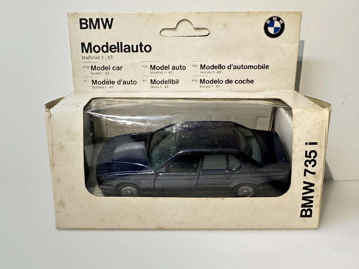 Bmw 7er 735i E32 1986 mėlyna 1:43 Gama Germany - nuotraukos Nr. 2