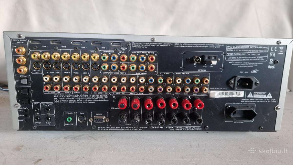 Nad T747 7.1 AV receiver Veikiantis - nuotraukos Nr. 8