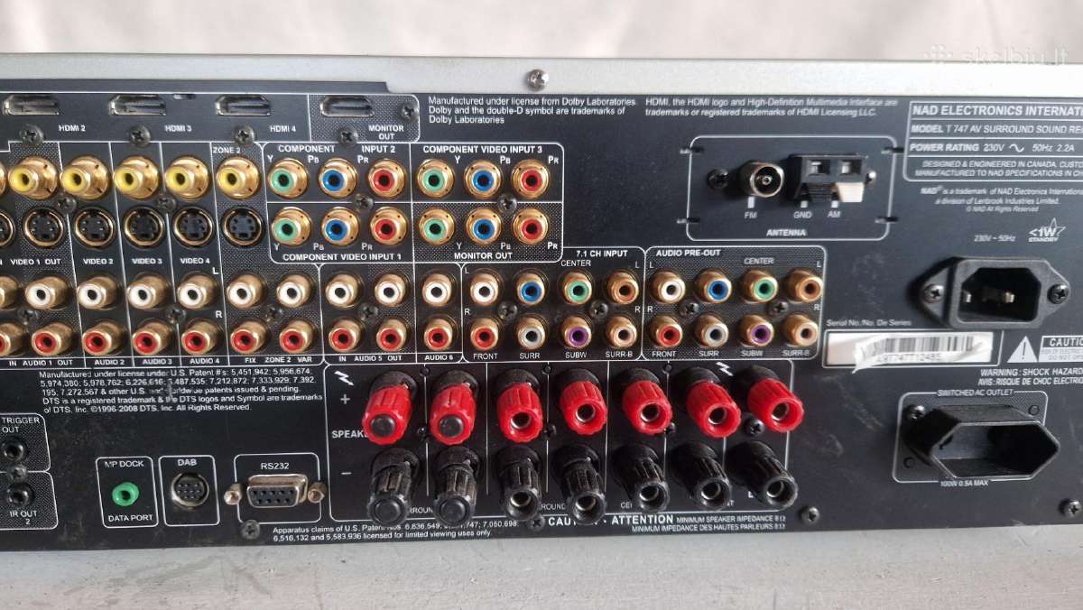 Nad T747 7.1 AV receiver Veikiantis - nuotraukos Nr. 10