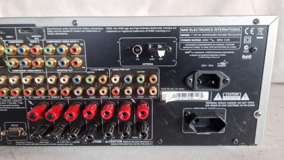 Nad T747 7.1 AV receiver Veikiantis - nuotraukos Nr. 11