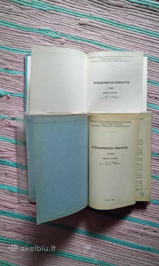 Pedagogikos paskaitos (2 knygos). Metodinė medžiag - nuotraukos Nr. 2