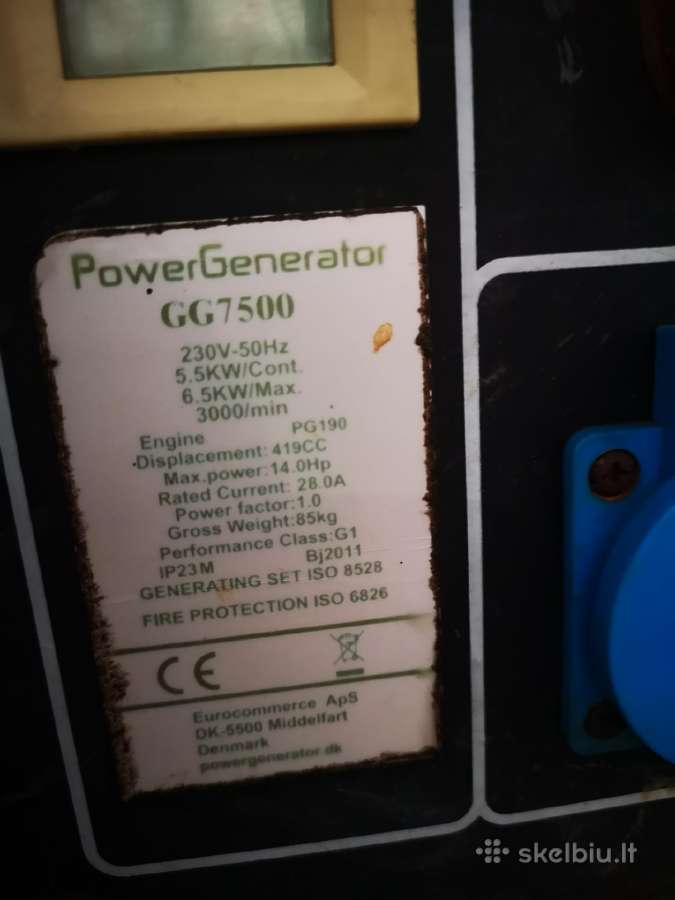 Generatorius 6.5 kw - nuotraukos Nr. 2