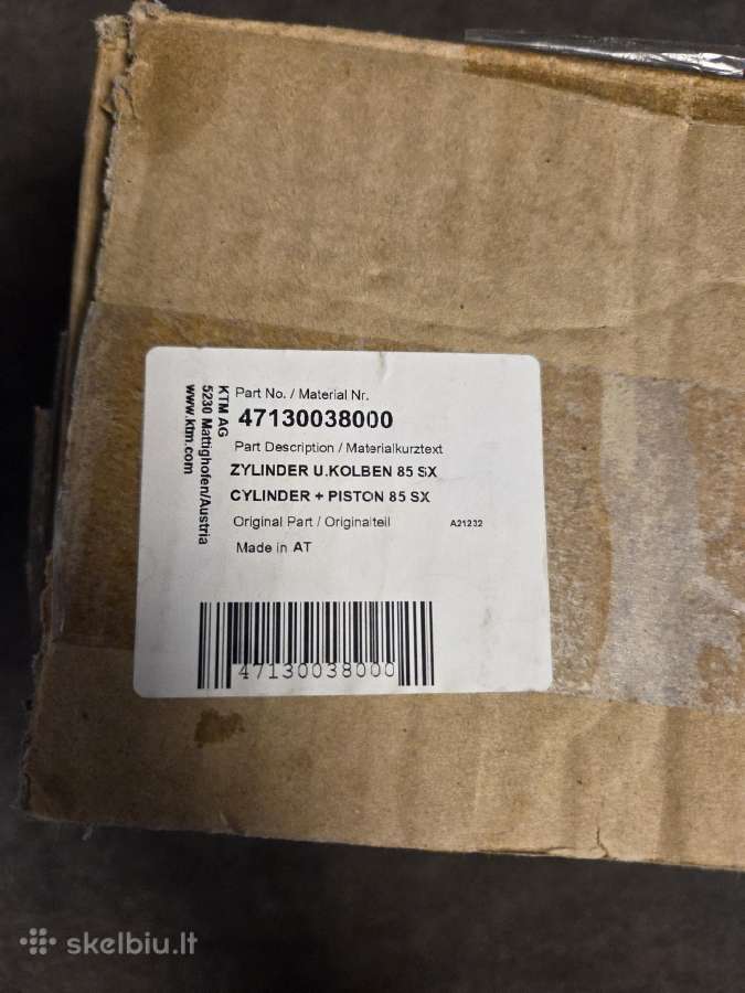 Naujas KTM 85 Sx cilindro ir stumoklio komplektas - nuotraukos Nr. 2