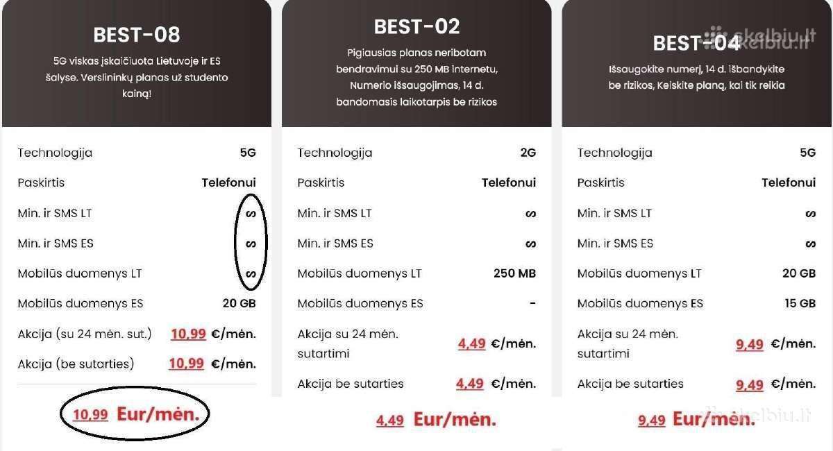 Gražūs telefonų numeriai = 7777, 8888, 9999 ! - nuotraukos Nr. 5