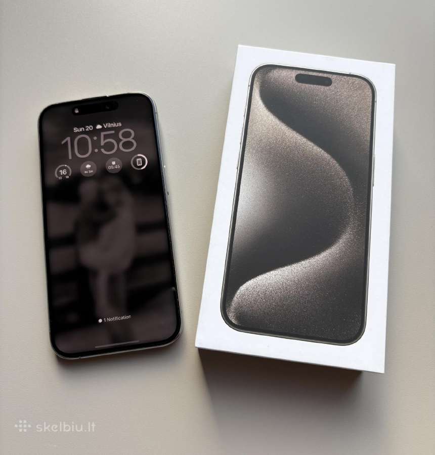 iPhone 15 Pro 128gb – Natural Titanium - nuotraukos Nr. 2