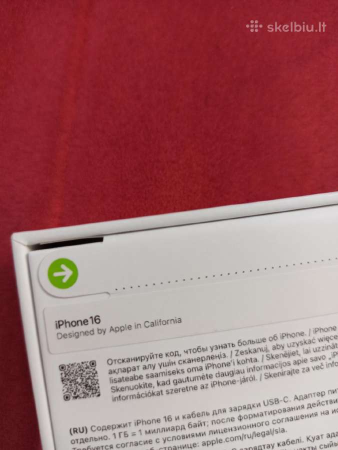 Naujas iPhone 16 128gb - nuotraukos Nr. 2