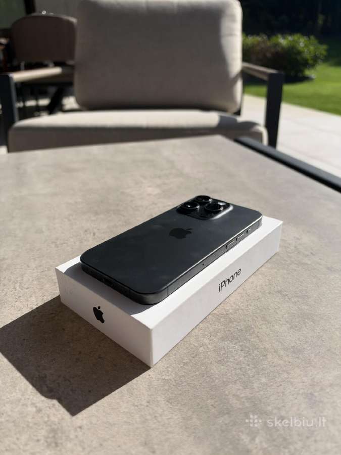 iPhone 15 Pro, 256gb, Black Titanium - nuotraukos Nr. 2