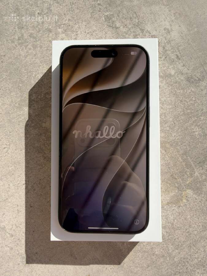 iPhone 15 Pro, 256gb, Black Titanium - nuotraukos Nr. 4