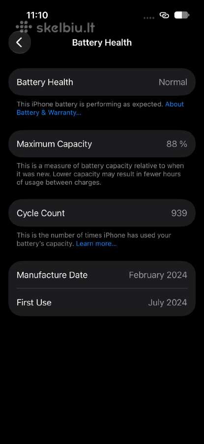 iPhone 15 Pro, 256gb, Black Titanium - nuotraukos Nr. 5