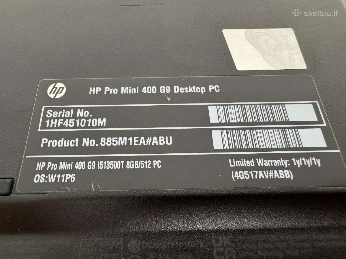 Hp Pro Mini 400 G9 i5-13500t - nuotraukos Nr. 5