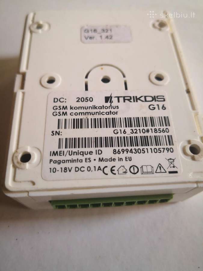 Gsm komunikatorius Trikdis G16 - nuotraukos Nr. 2