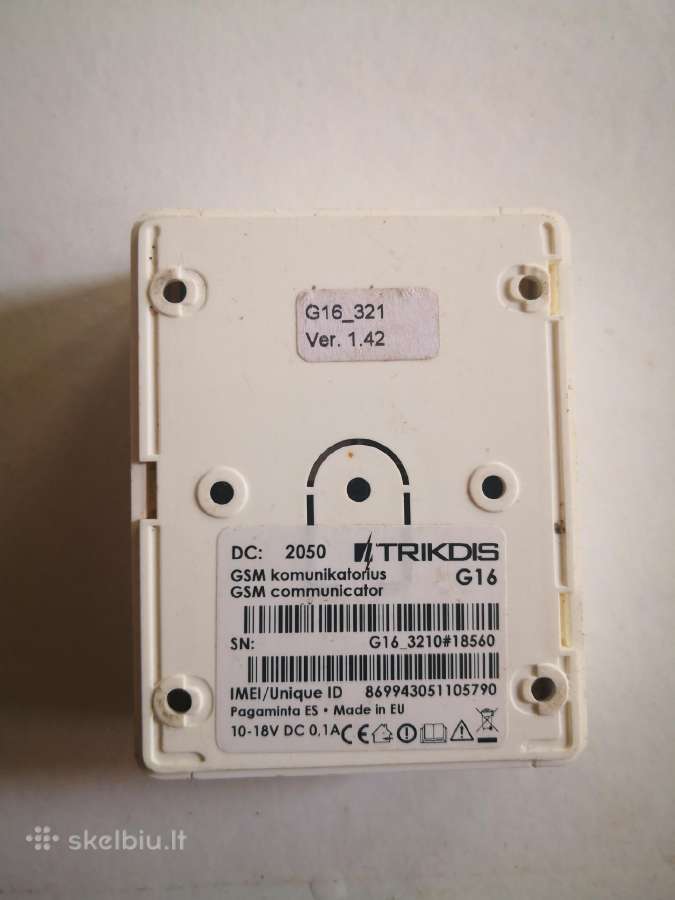 Gsm komunikatorius Trikdis G16 - nuotraukos Nr. 3