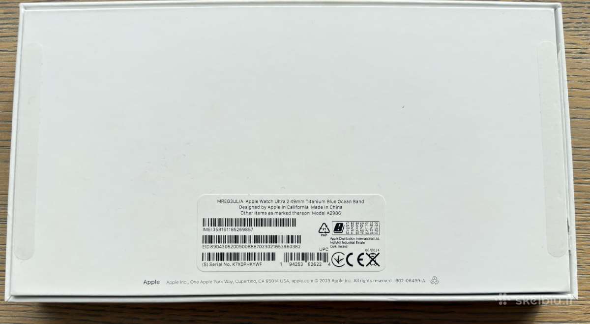 Apple Watch Ultra 2 49mm Titanium GPS + Cellular - nuotraukos Nr. 8