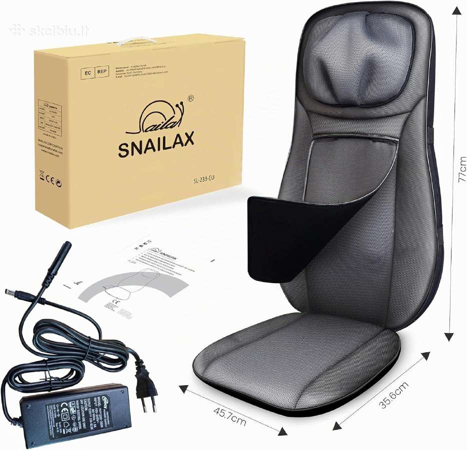 Snailax Shiatsu kaklo ir nugaros masažuoklis - nuotraukos Nr. 4