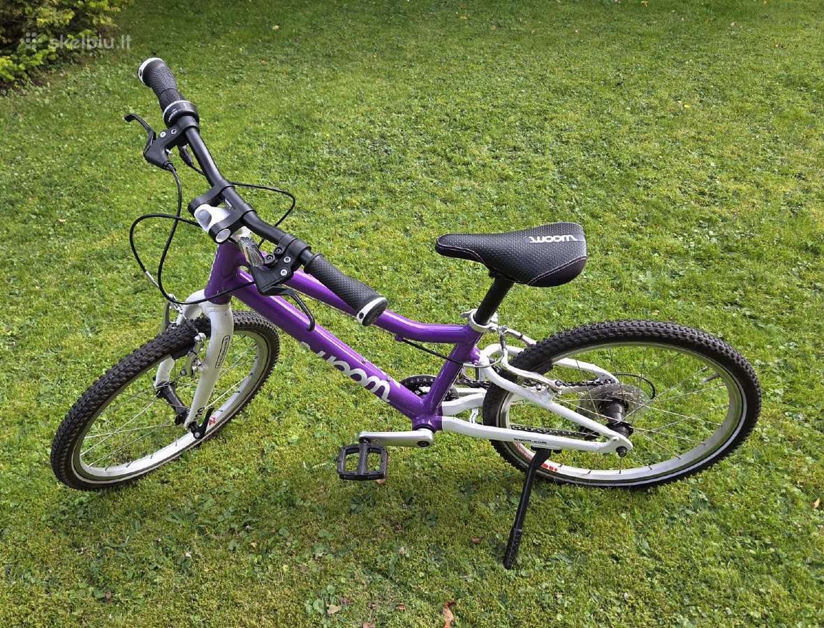Woom 4 dviračiai - oranžinis ir violetinis - nuotraukos Nr. 5
