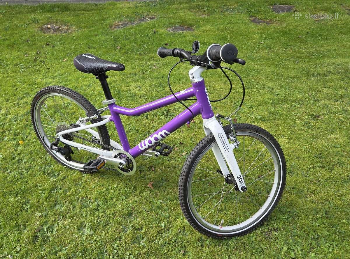 Woom 4 dviračiai - oranžinis ir violetinis - nuotraukos Nr. 6