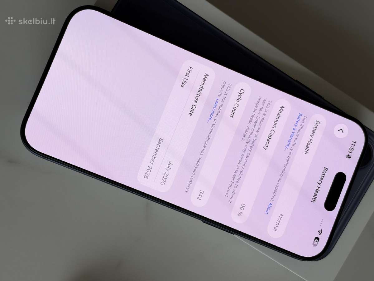 iPhone 17 pro Max blue 256gb - nuotraukos Nr. 8