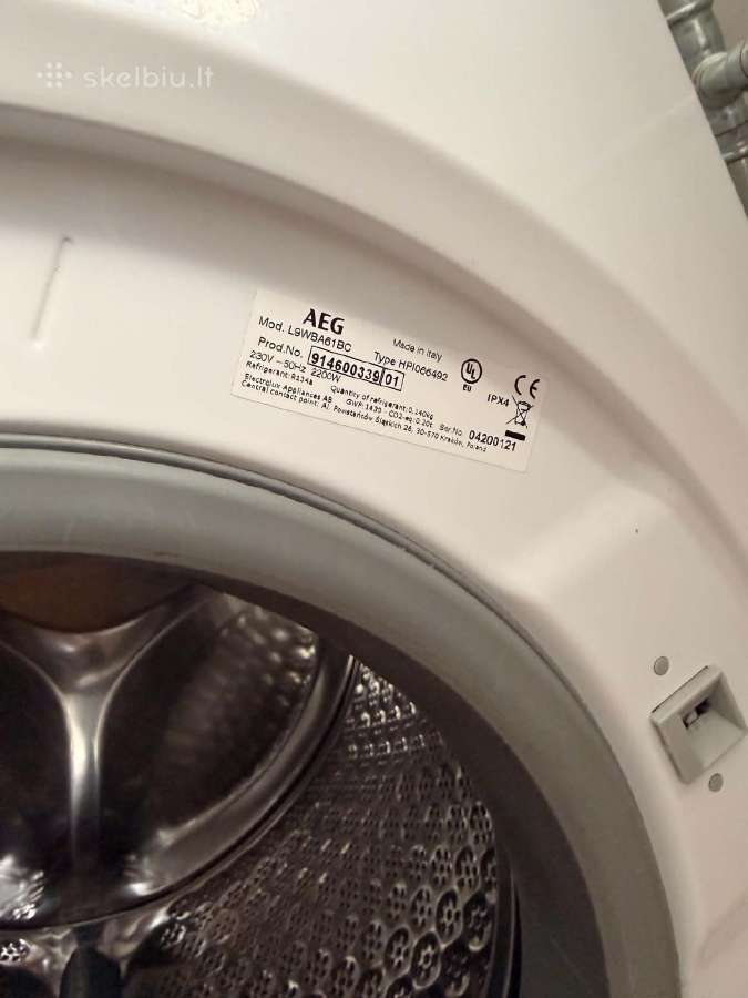 Aeg 9000 series skalbimo mašina/džiovyklė - nuotraukos Nr. 3