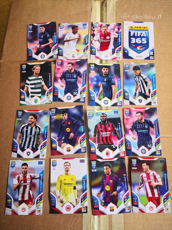 Panini Fifa365 adrenalyn XL kortelių kolekcija - nuotraukos Nr. 3